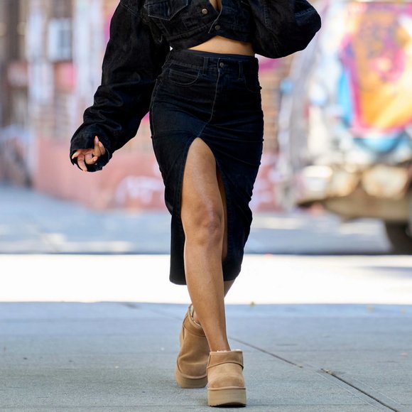 Classic Mini Platform BLACK unisex size 8 women 7 men - Picture 13 of 13